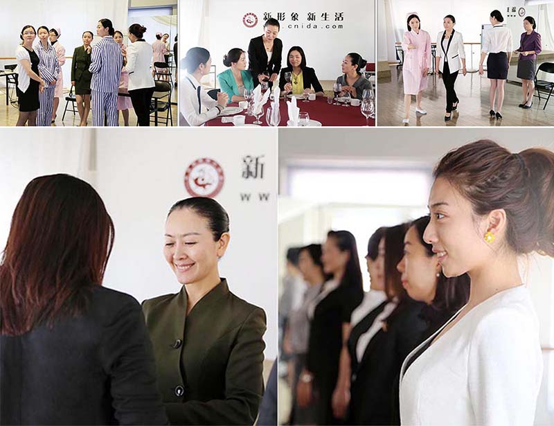 往届专业服务礼仪实训班课堂花絮