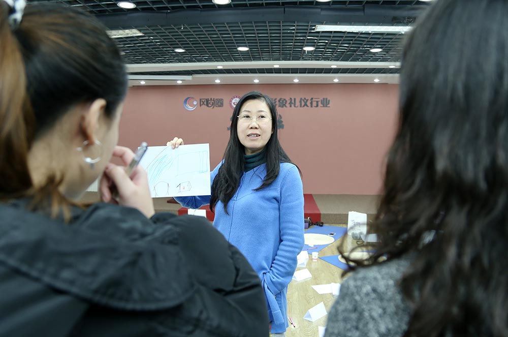 于老师正在为同学们分析图画心理