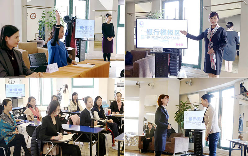 往届银行、医护、餐饮专业服务礼仪实训班课堂花絮