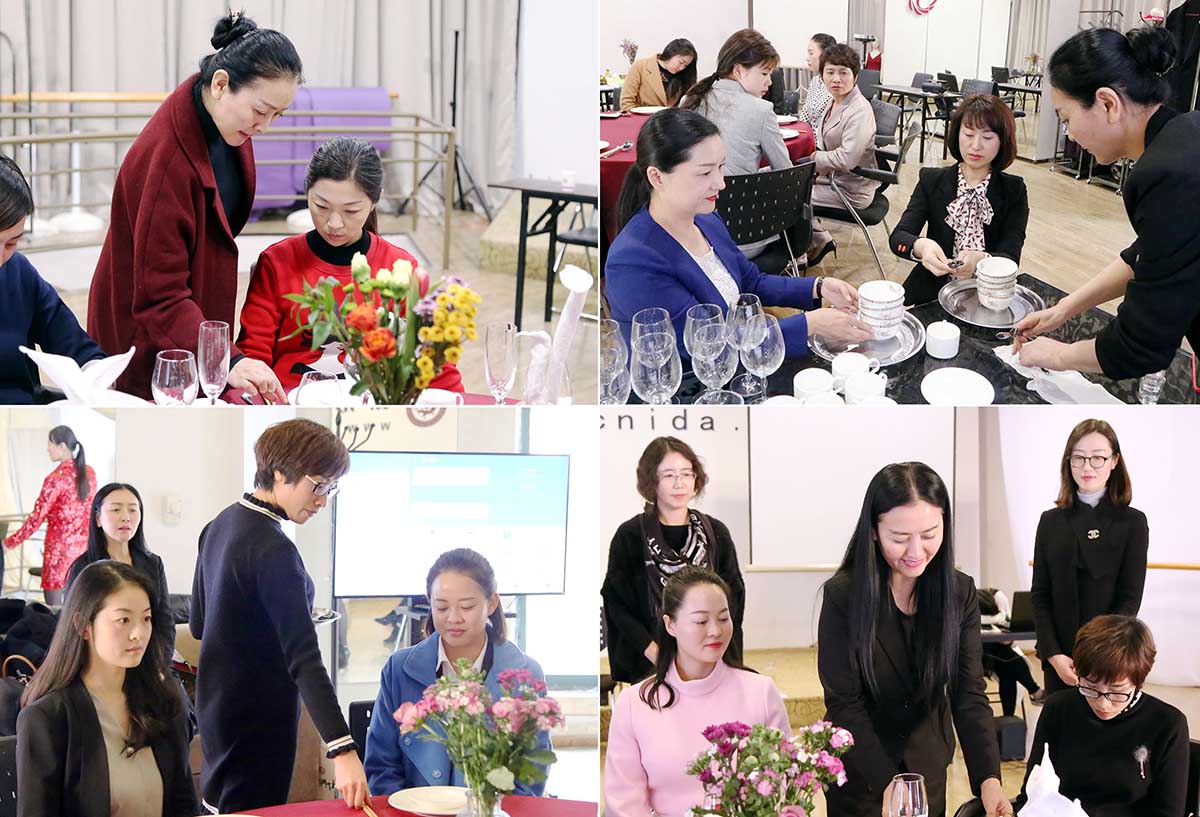 往届餐饮、银行、医护专业服务礼仪实训班实景模拟训练花絮