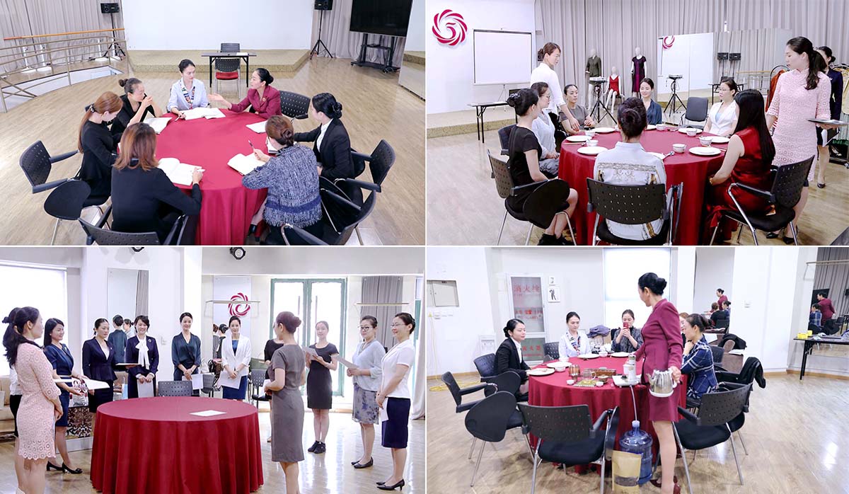 往届专业服务礼仪实训班课堂花絮