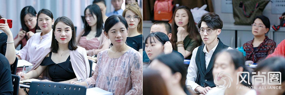 认真听讲的同学们