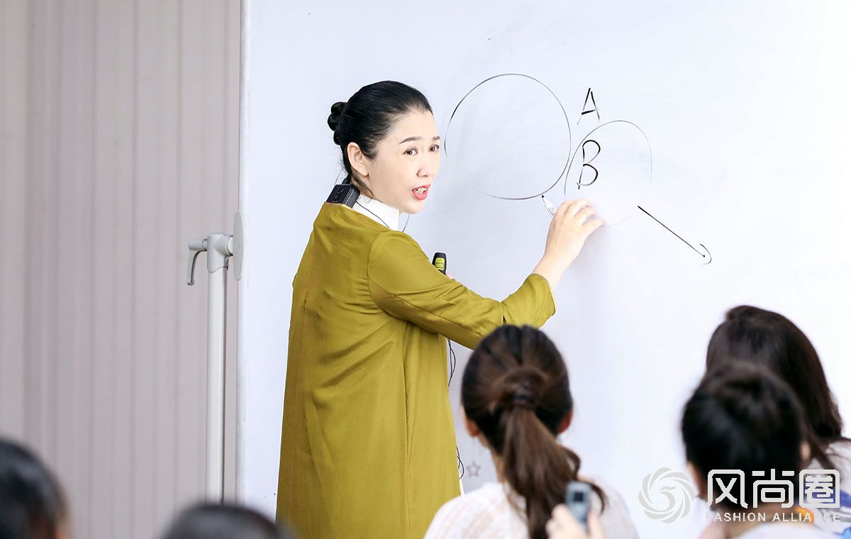 课堂上的文琦老师