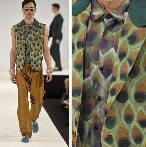 做个漂亮的"孔雀男"