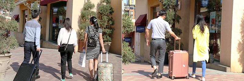 协会工作人员送学员前往入住的宾馆