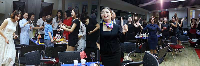 嗨翻的晚会现场