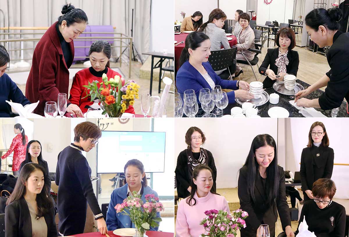 往届餐饮、银行、医护专业服务礼仪实训班实景模拟训练花絮