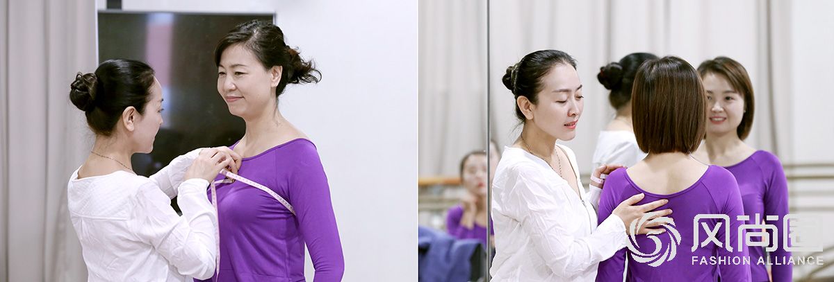 徐文波老师为同学测量形体