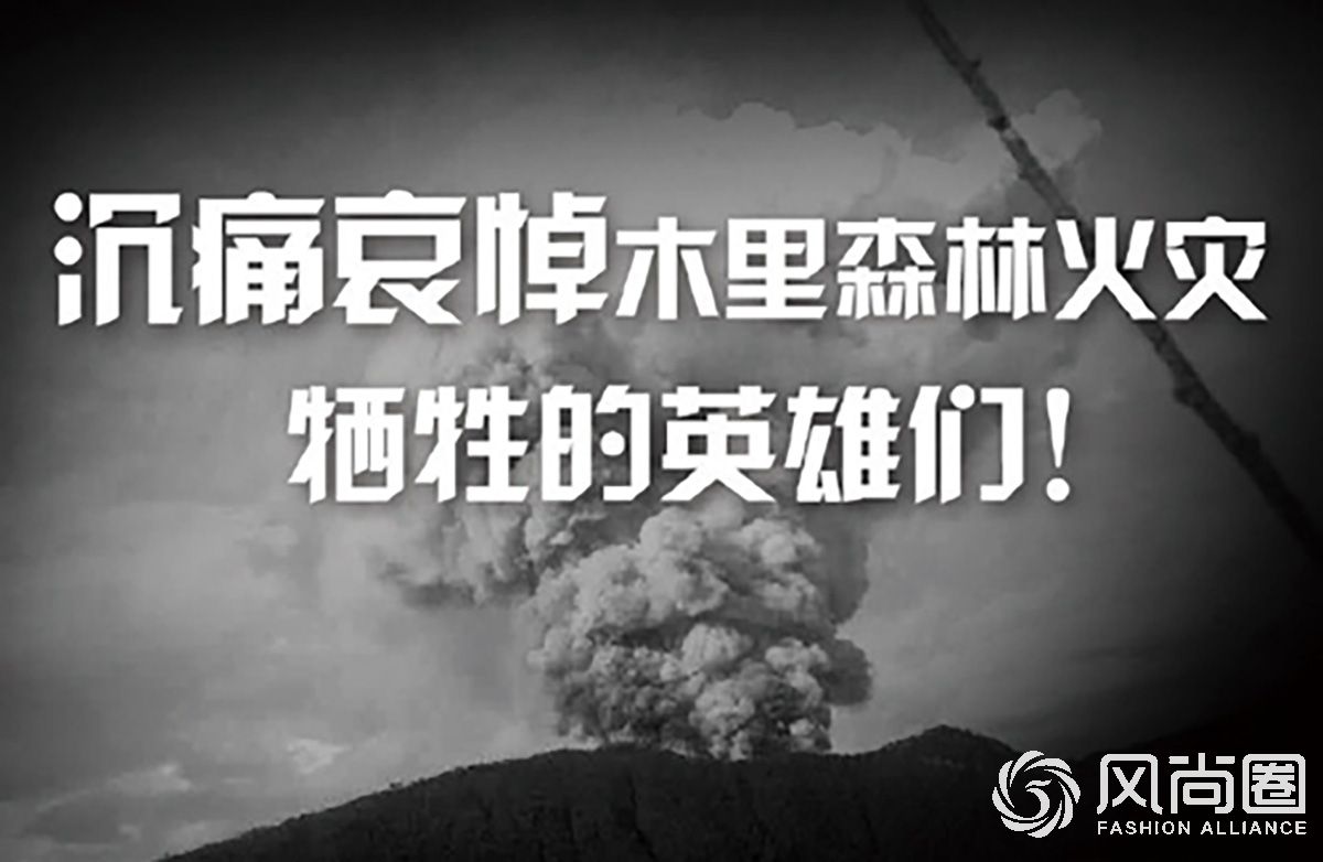 向火灾中牺牲的英雄志哀