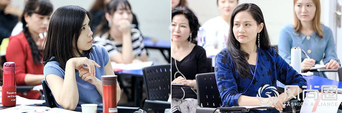 认真听讲的同学们